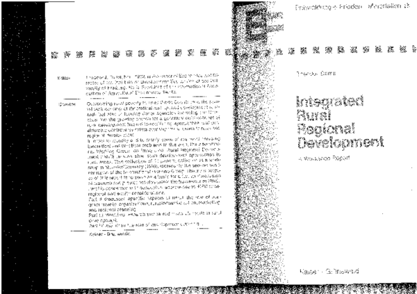 (PDF) Integrated Rural Development in a Regional Framework