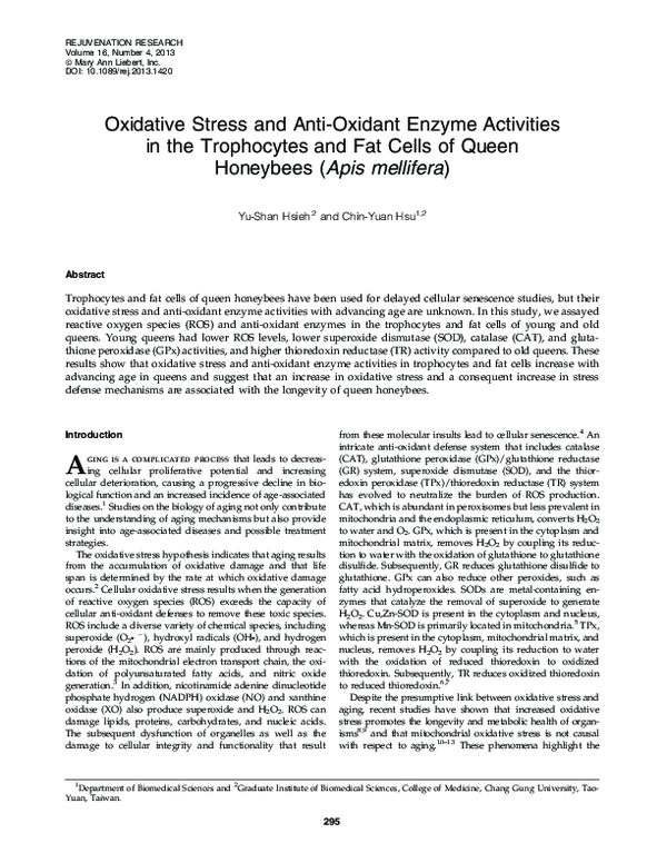 (PDF) Oxidative stress and antioxidant enzyme activities in patients ...