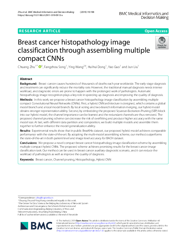 (PDF) Breast cancer histopathology image classification through ...