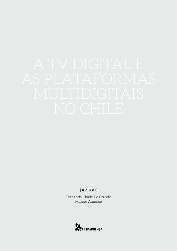 (PDF) A TV digital e as plataformas multidigitais no Chile