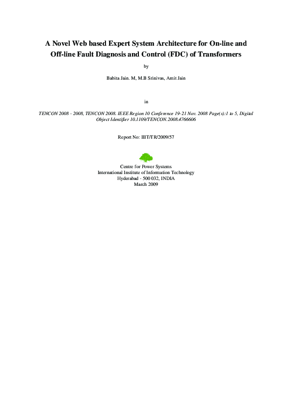 (PDF) A novel Web based Expert System Architecture for on-line and off ...