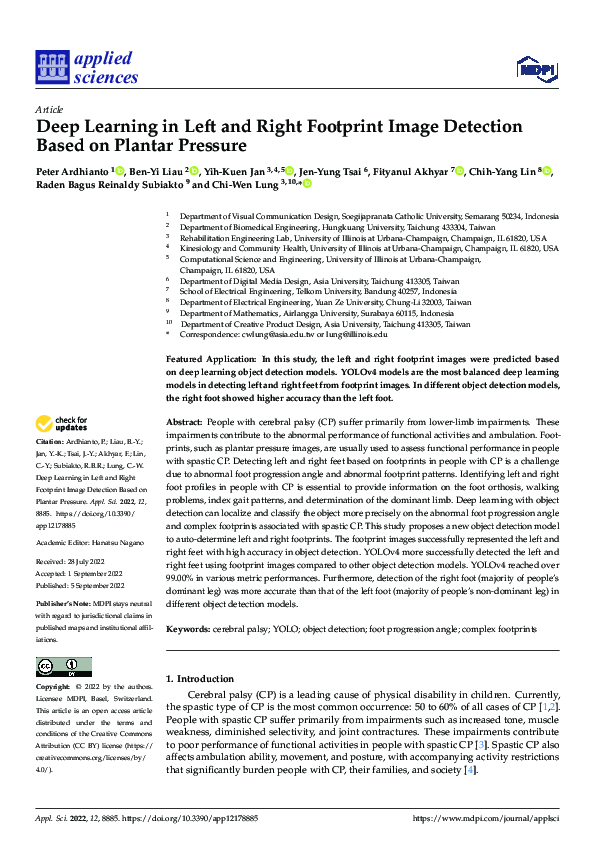 (PDF) Deep Learning in Left and Right Footprint Image Detection Based ...