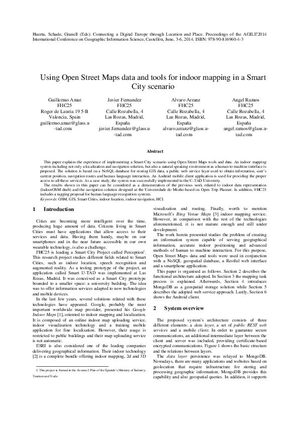 (PDF) Using Open Street Maps data and tools for indoor mapping in a ...
