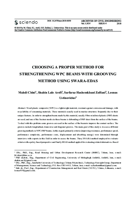 (PDF) Choosing a Proper Method for Strengthening WPC Beams with ...
