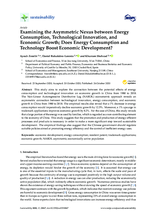 (PDF) Examining the Asymmetric Nexus between Energy Consumption ...