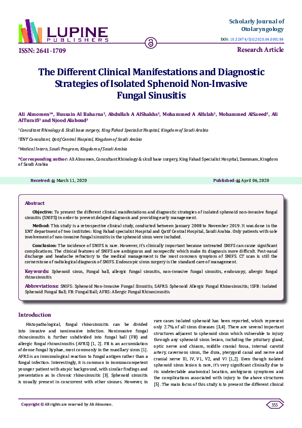 (PDF) The Different Clinical Manifestations and Diagnostic Strategies ...