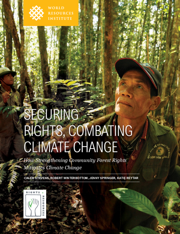 (PDF) Securing Rights, Combating Climate Change: How Strengthening ...