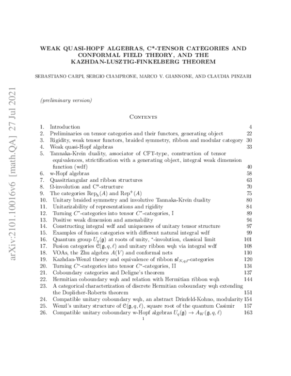 (PDF) C*-Tensor Categories and the Kazhdan-Lusztig-Finkelberg Theorem