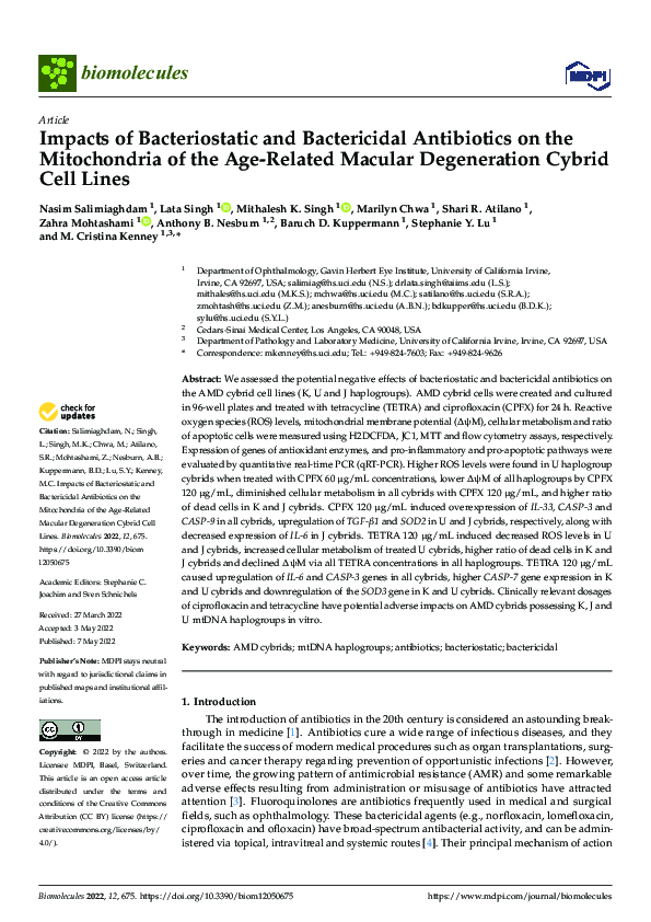 (PDF) Impacts of Bacteriostatic and Bactericidal Antibiotics on the ...
