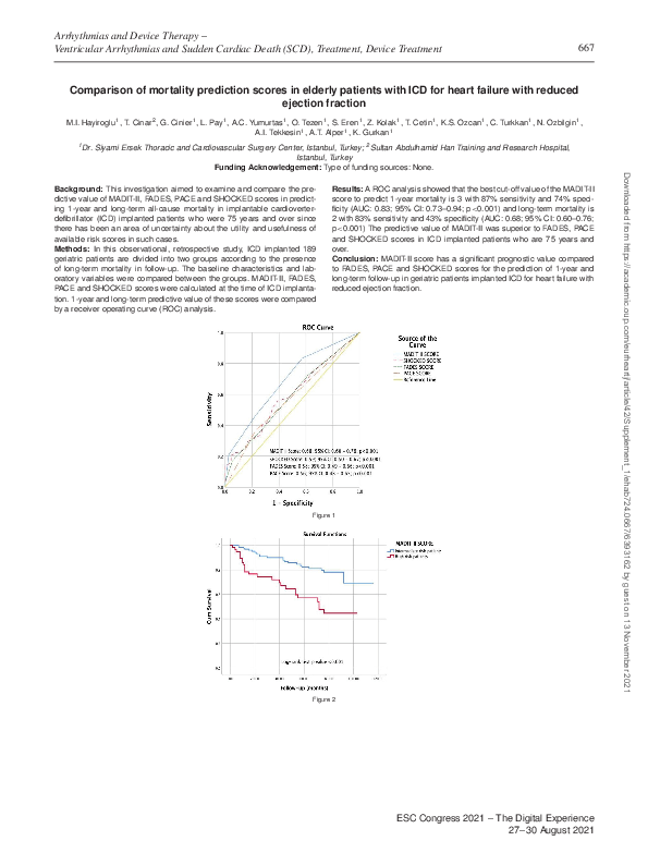 (PDF) Comparison of mortality prediction scores in elderly patients ...