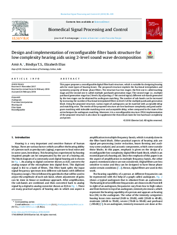 (PDF) Design and implementation of reconfigurable filter