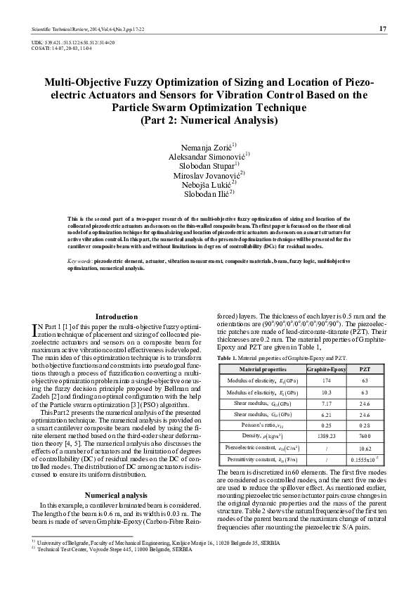 (PDF) Multi-Objective Fuzzy Optimization of Sizing and Location of ...