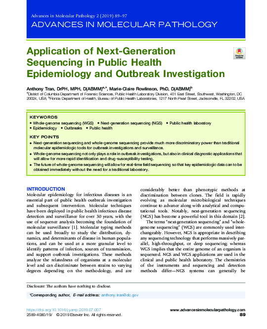 (PDF) Application of Next-Generation Sequencing in Plant Molecular Ecology