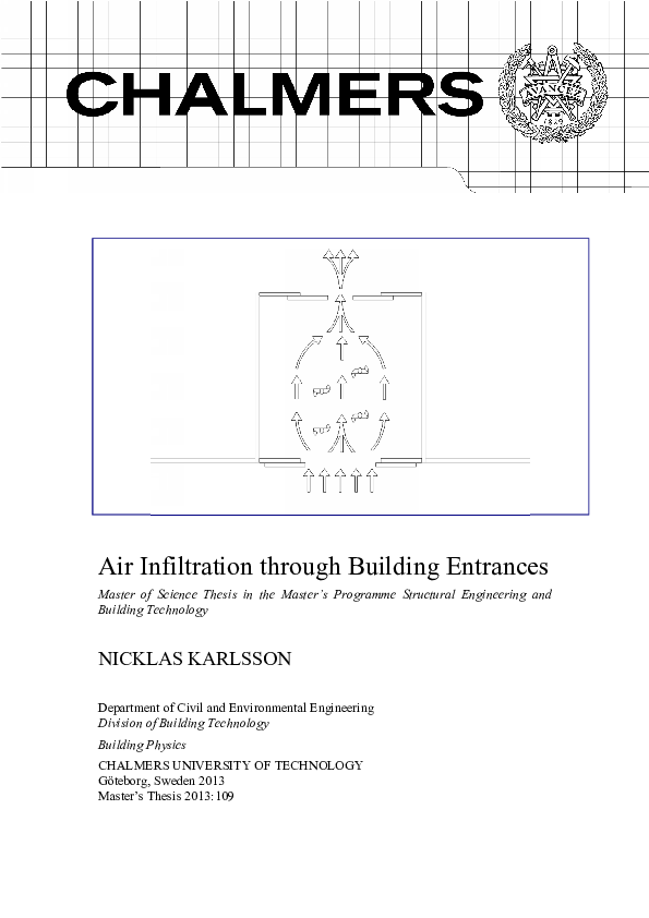 (PDF) Air Infiltration through Building Entrances