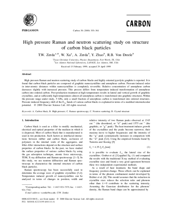 (PDF) High pressure Raman and neutron scattering study on structure of ...
