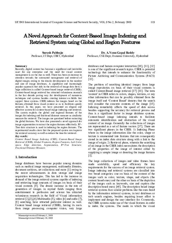(PDF) A Novel Approach for Content-Based Image Indexing and Retrieval ...