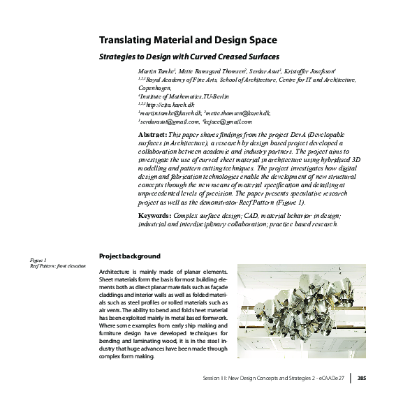 (PDF) Translating Material and Design Space: Strategies to Design with ...