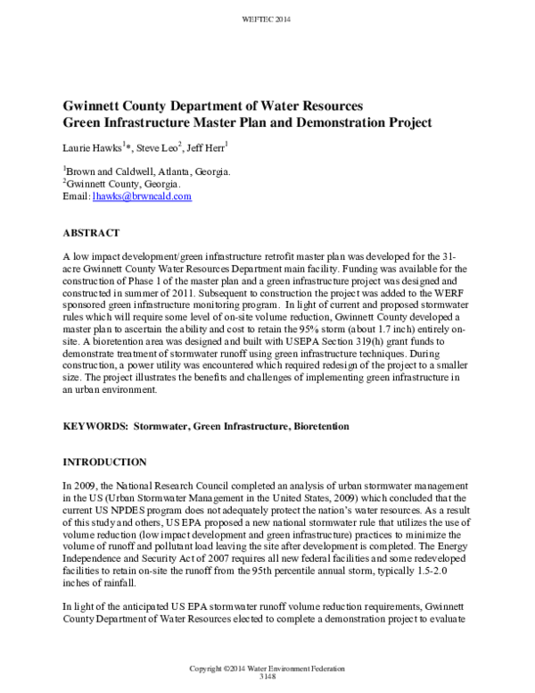 (PDF) County Department of Water Resources Green