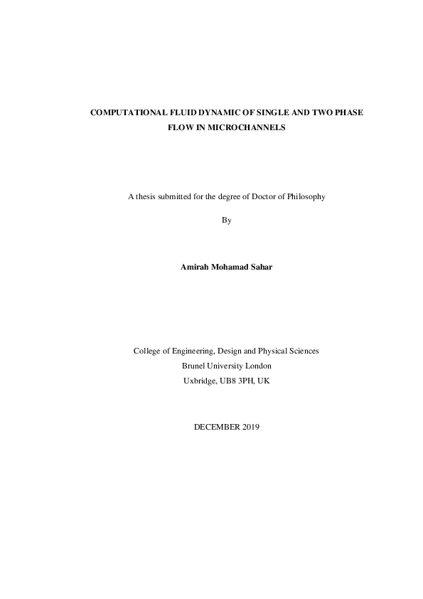 (PDF) Computational fluid dynamic of single and two phase flow in ...