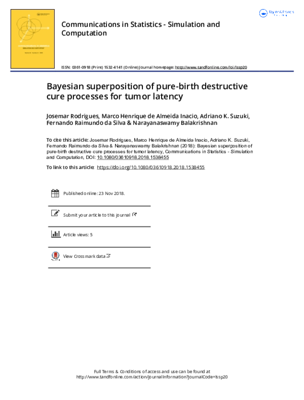 (PDF) Bayesian superposition of pure-birth destructive cure processes ...
