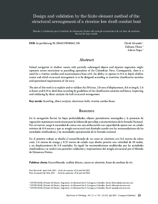 (PDF) Design and validation by the finite element method of the ...