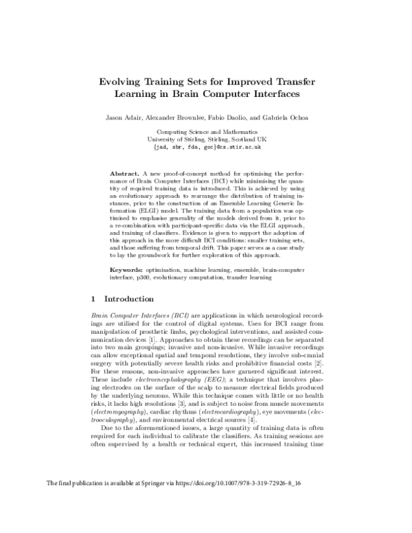 (PDF) Evolving Training Sets for Improved Transfer Learning in Brain ...