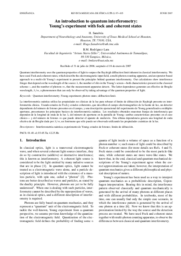 Thesis on interferometry picture