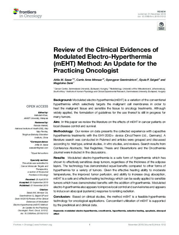 (PDF) Review of the Clinical Evidences of Modulated Electro ...