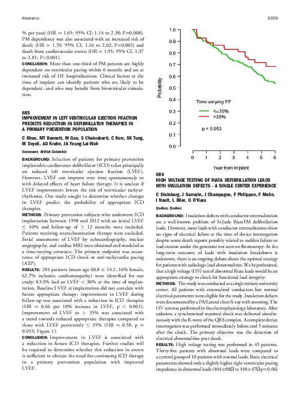 (PDF) Improvement in Left Ventricular Ejection Fraction Predicts