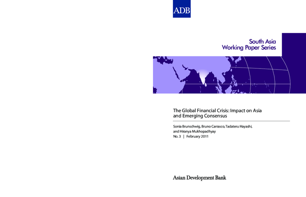(PDF) The Global Financial Crisis: Impact on Asia and Emerging Consensus