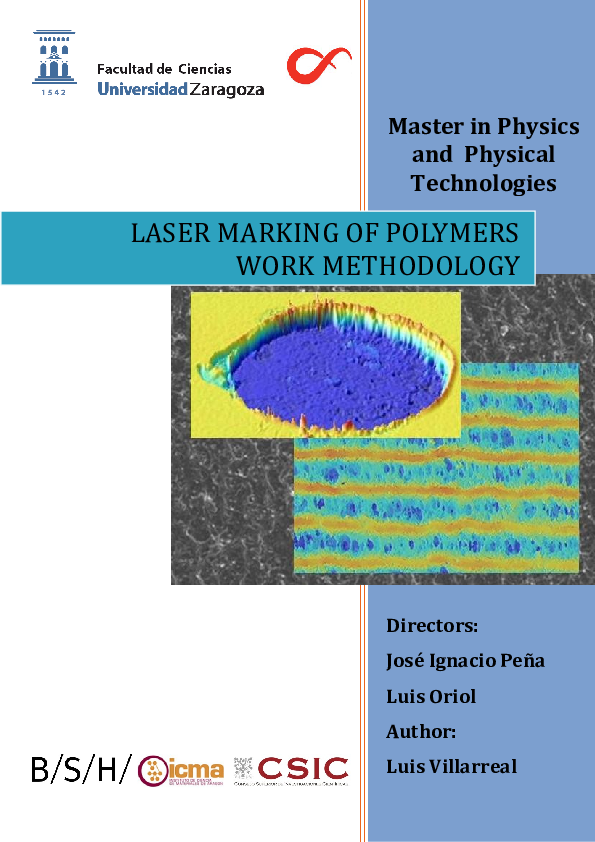 (PDF) Laser marking of polymers. Work methodology
