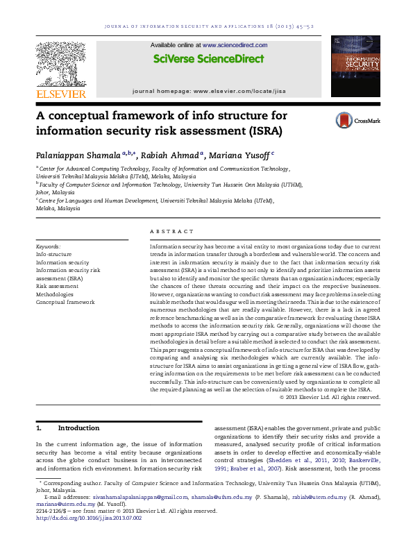 (PDF) A conceptual framework of info structure for information security ...