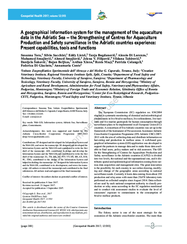 (PDF) A geographical information system for the management of the ...