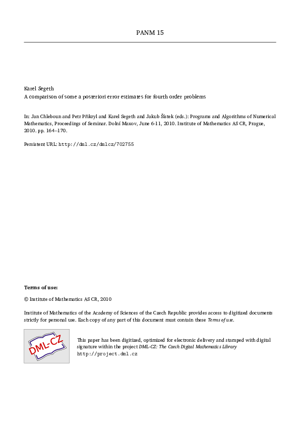 (PDF) A comparison of some a posteriori error estimates for fourth ...