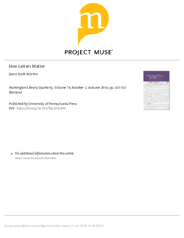 (PDF) How Letters Matter