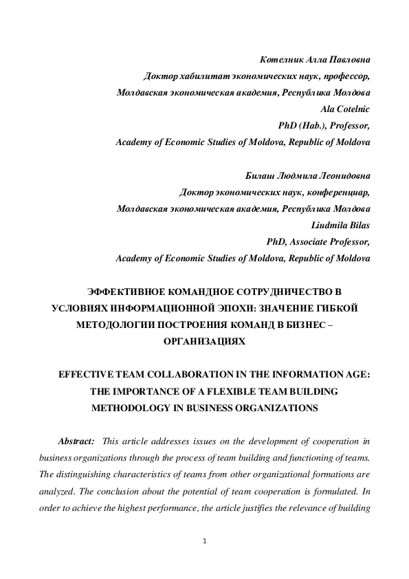 (PDF) Effective Team Collaboration in the Information Age: The ...
