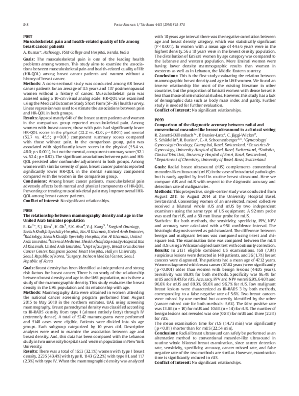 (PDF) Comparison of the diagnostic accuracy between radial and ...
