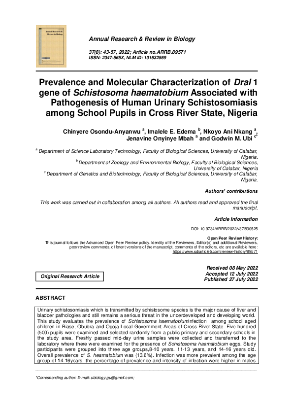 (PDF) Prevalence and Molecular Characterization of Dral 1 gene of ...