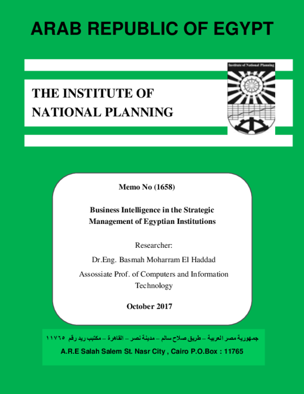(PDF) Arab Republic of Egypt