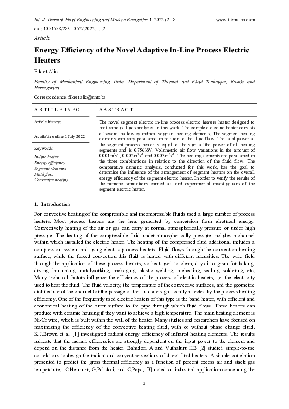 (PDF) Energy Efficiency of the Novel Adaptive In-Line Process Electric ...