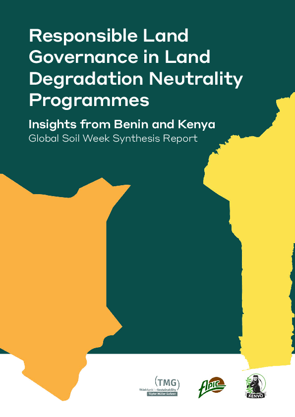 (PDF) Responsible Land Governance in Land Degradation Neutrality Programmes