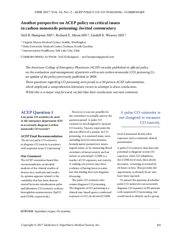 (PDF) Another perspective on ACEP policy on critical issues in carbon ...