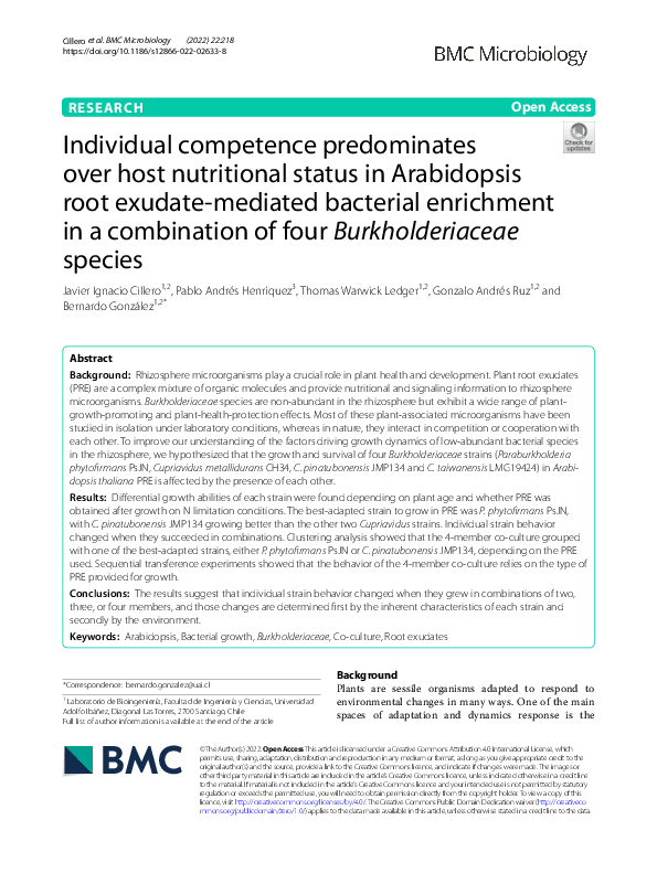 (PDF) Individual competence predominates over host nutritional status ...