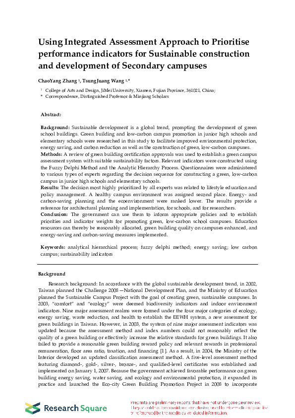 (PDF) Using Integrated Assessment Approach to Prioritise Performance ...