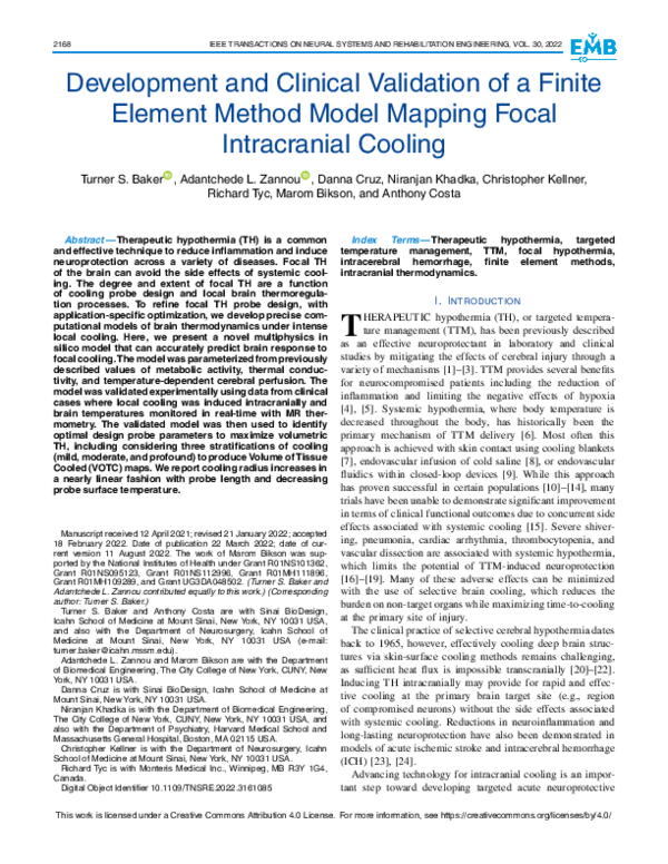 (PDF) Development and Clinical Validation of a Finite Element Method ...