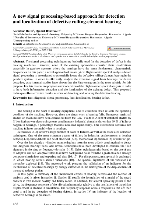 (PDF) A new signal processing-based approach for detection and ...