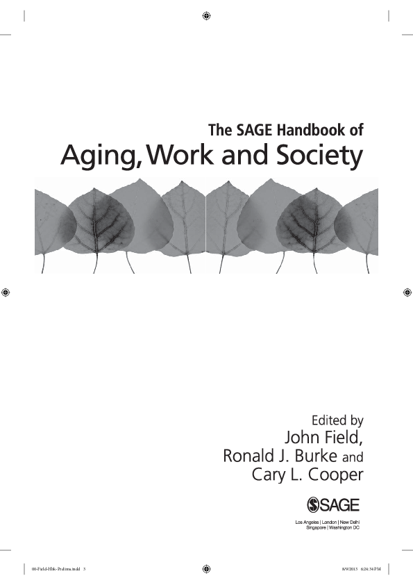(PDF) 1 The Aging Workforce : Individual , Organizational and Societal ...