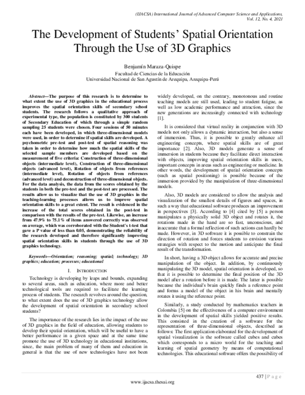 (PDF) The Development of Students’ Spatial Orientation through the use ...