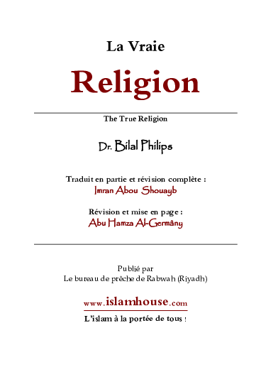 (PDF) La vraie religion de Dieu traduite en français
