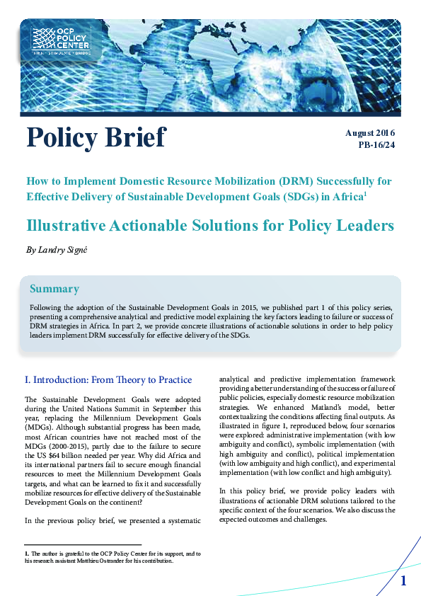 (PDF) How to Implement Domestic Resource Mobilization (DRM ...